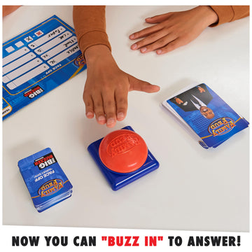 Spin Master Family Feud wrong-answer sound cue enhances round differentiation.