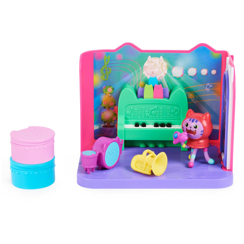 Spin Master Gabby’s Dollhouse Groovy Music Room DJ Catnip figure for imaginative play