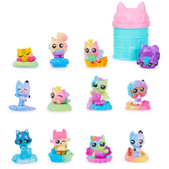 Spin Master Gabby's Dollhouse Meow-mazing mini figures 12-pack for imaginative rainbow play.