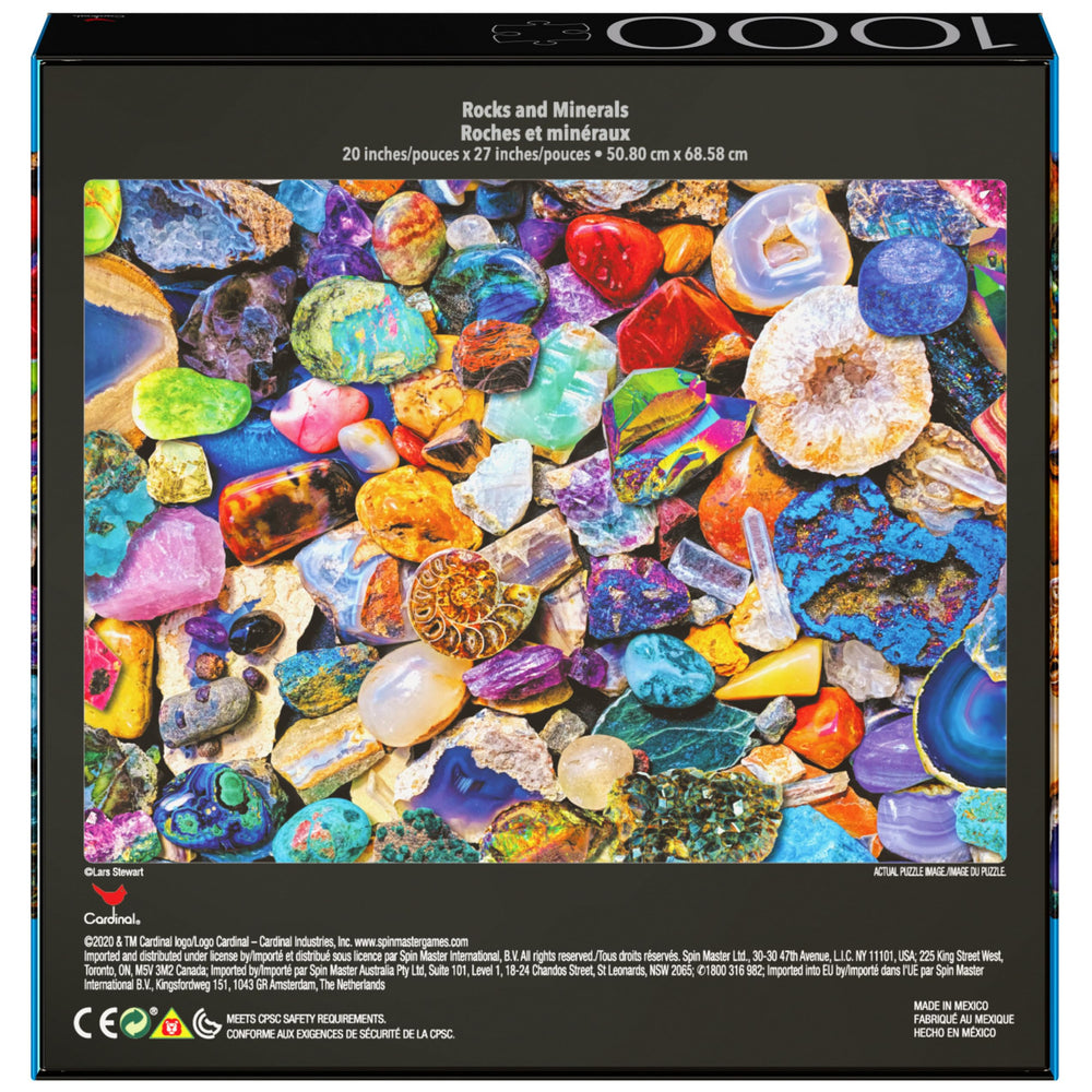 Finished 20x27-inch Spin Master Games two-pack puzzle size suitable for display