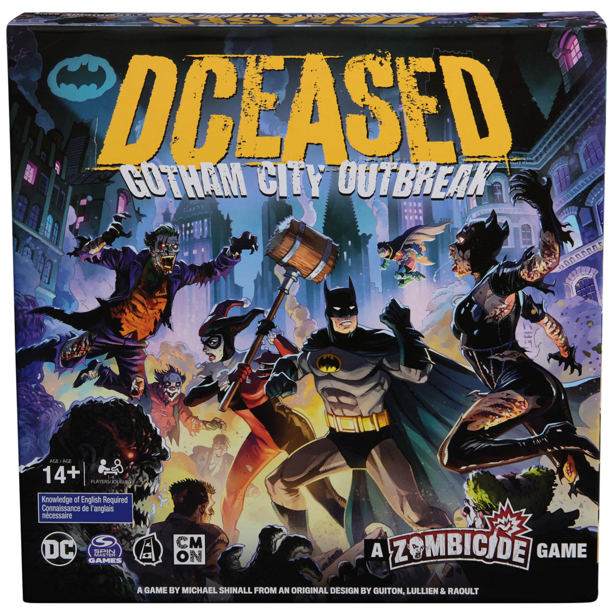 Spin Master Games DCeased Batman miniature for cooperative DC battles.
