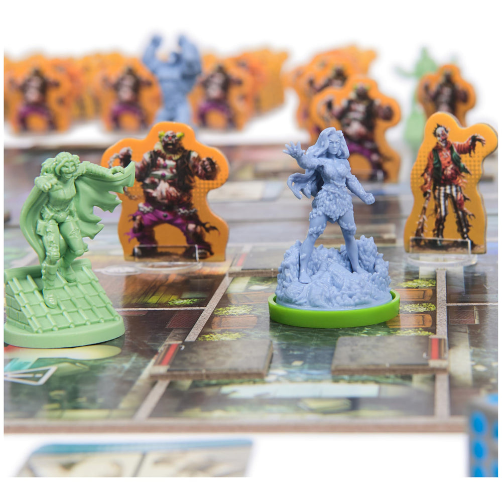 Spin Master Games DCeased bystander-standee clarifies mission goals.