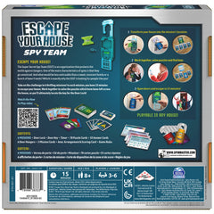 Spin Master Games Escape Room The Game door hangers indicate mission progress and lock status