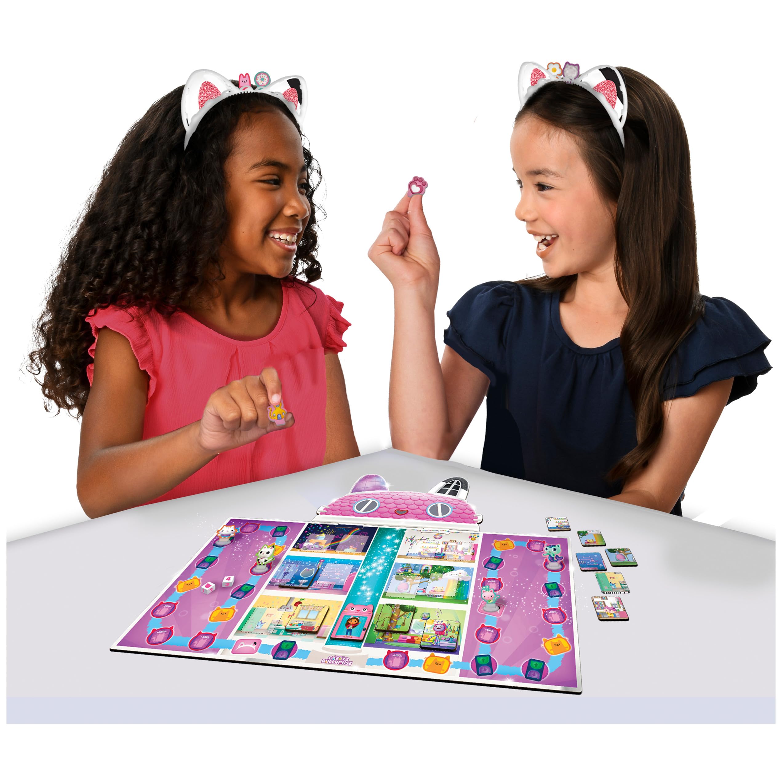 Charm tiles from Gabby’s Dollhouse Meow-Mazing inspiring collecting