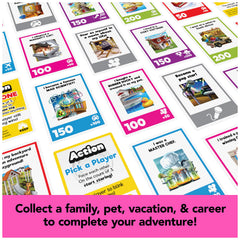 Spin Master Games The Game of Life Giant Edition indoor game night setup.