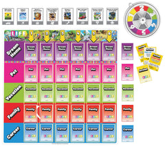 Spin Master Games The Game of Life Giant Edition outdoor play setup on lawn.