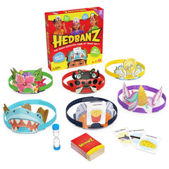 Spin Master Hedbanz 3rd Edition compact packaging keeps the game portable.