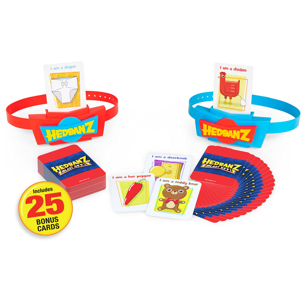 Spin Master Hedbanz Blast Off instructions guide quick setup.