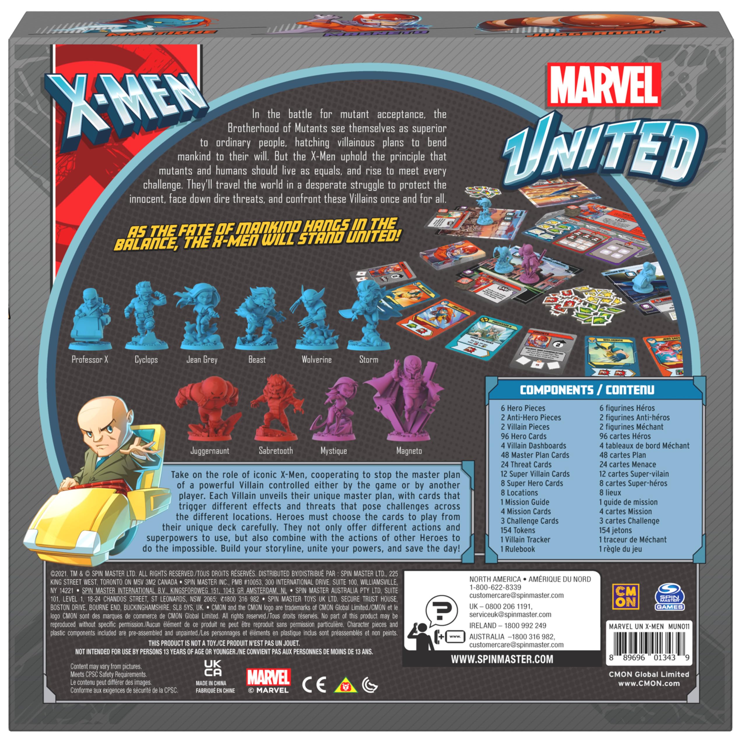 Spin Master Games Marvel United tokens and tracker streamline game progress.