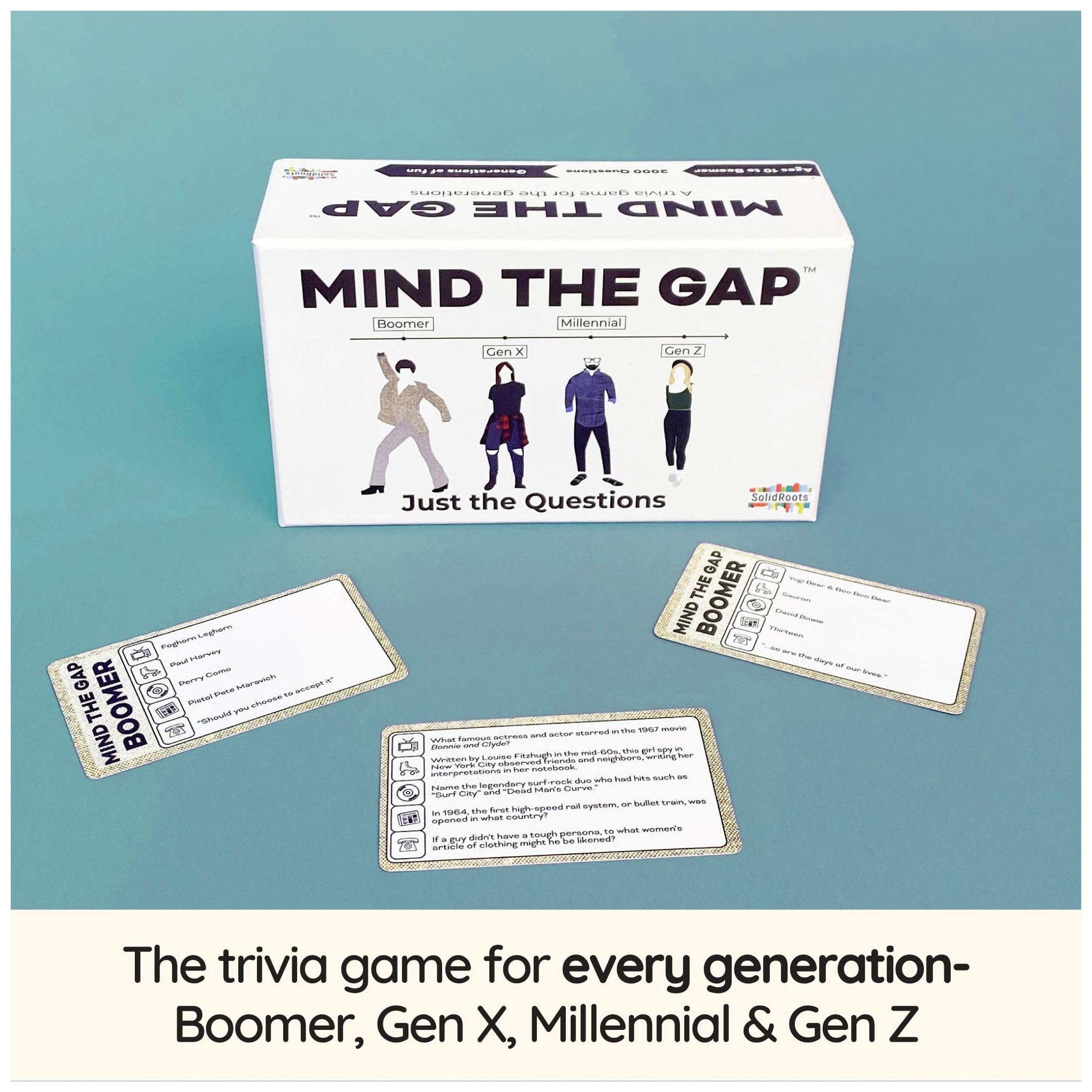 Spin Master Mind the Gap Just the Questions generation-gap portrait highlights inclusive conversations.