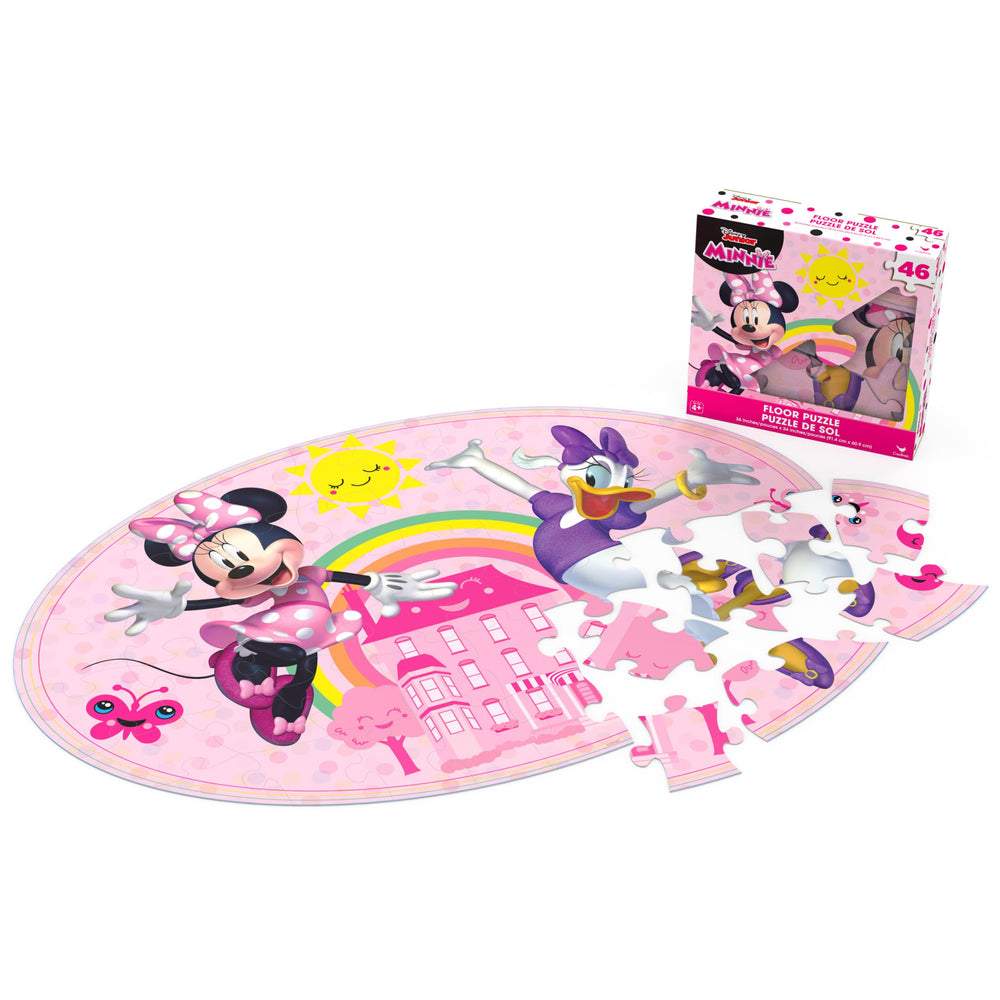 Spin Master Games Minnie Mouse 46pc floor puzzle characters, durable board for daily pretend play