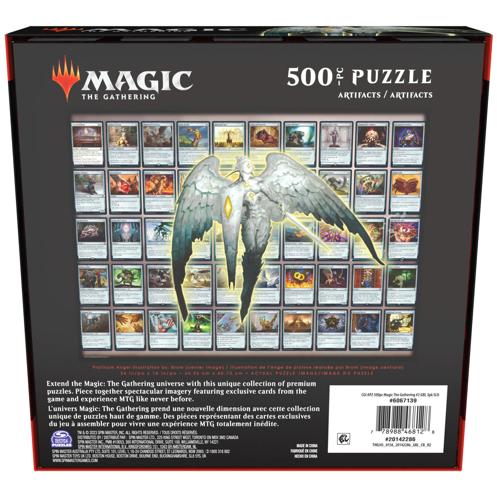 Assembled MTG Artifacts puzzle ready for display or framing