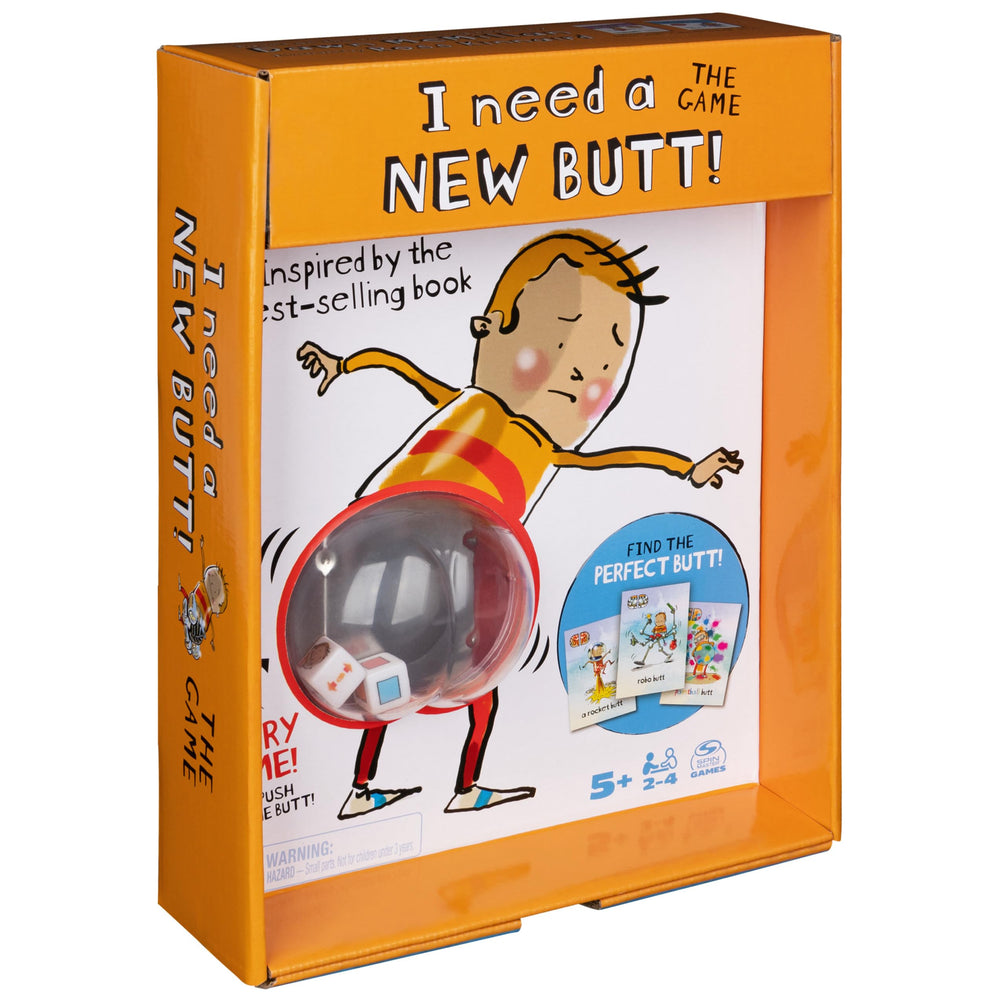 Spin Master Games I Need a New Butt New Butt Cards Pack added variety for play.