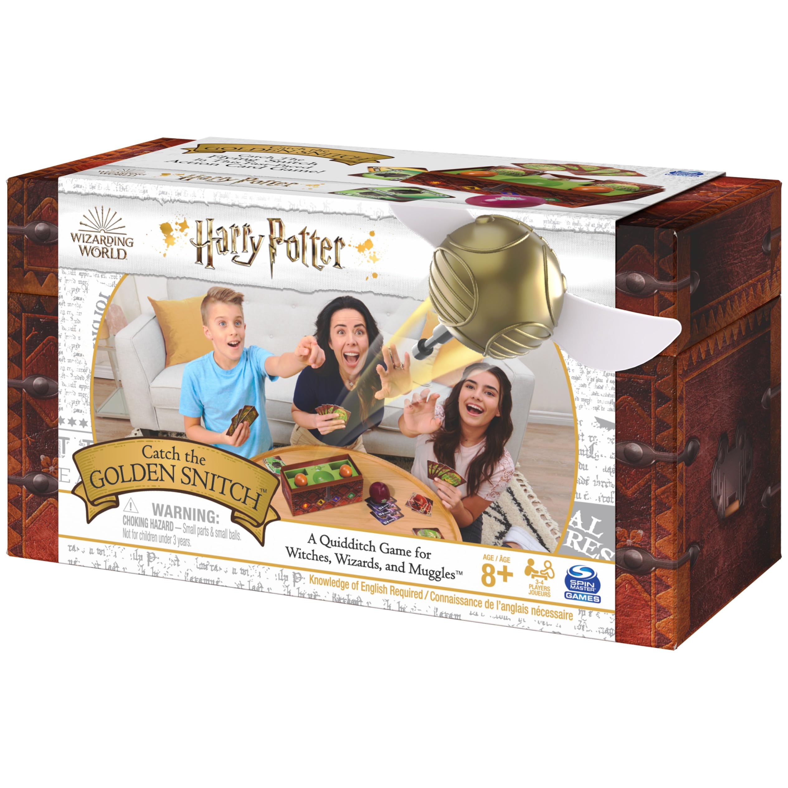 Compact packaging from Spin Master Games supports quick setup and storage.