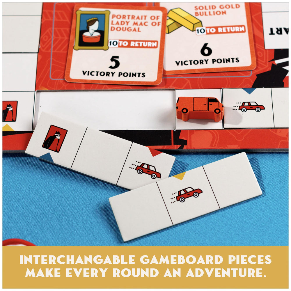 Spin Master Games Thief cop action cards enable reactive defense and counterplay.