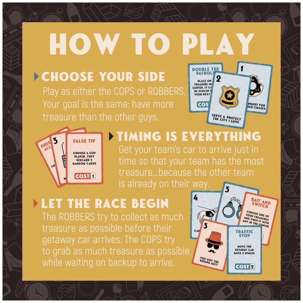Spin Master Games Thief robber action cards enhance bold, tactical moves.