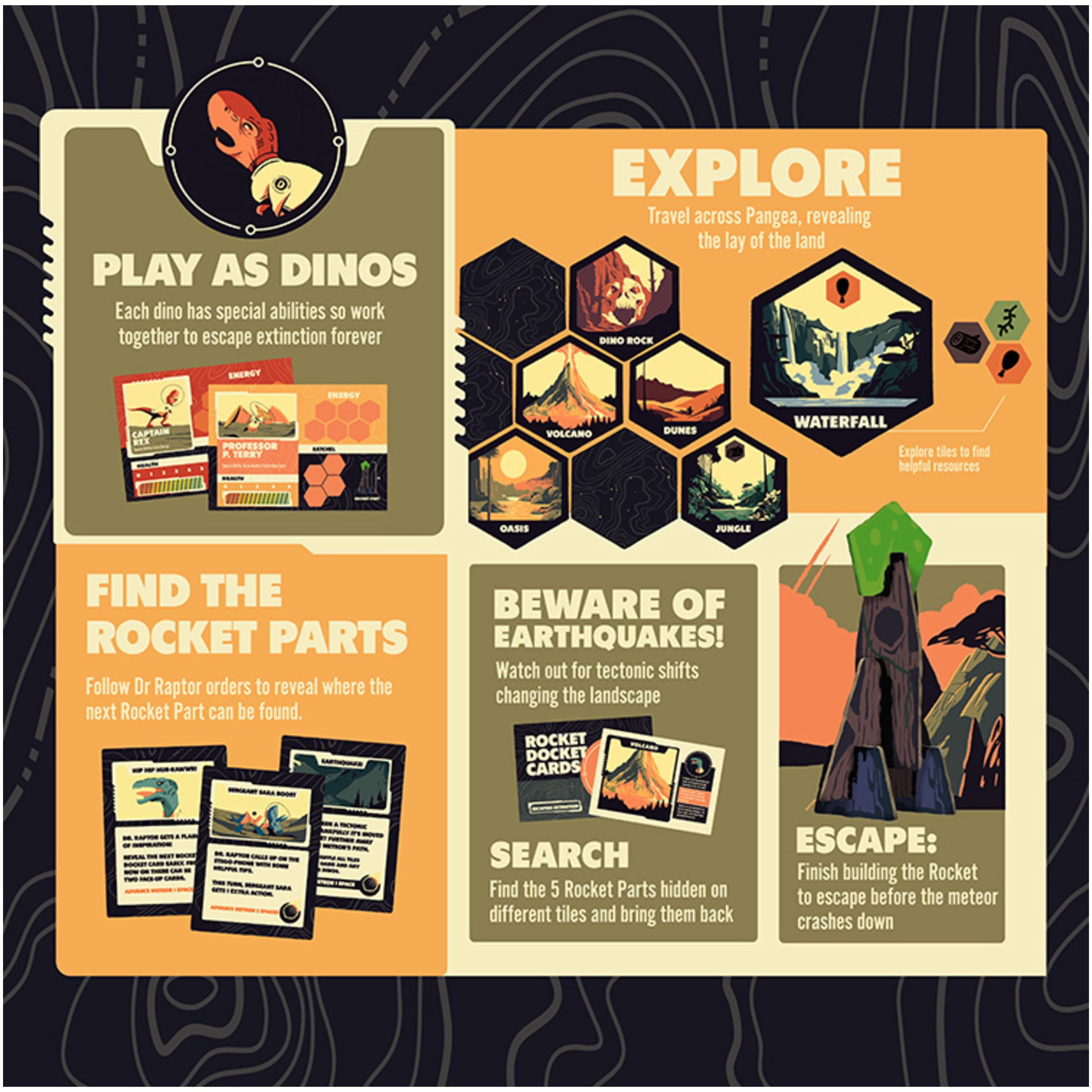 Spin Master Games tile-based-board-setup showcasing varied layouts for replayability