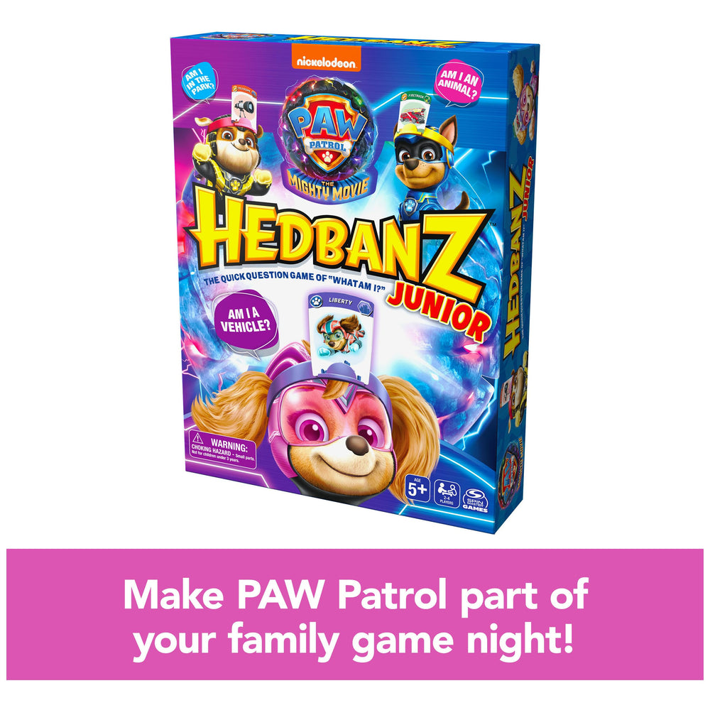 Spin Master Hedbanz Junior PAW Patrol gameboard helps smooth rounds