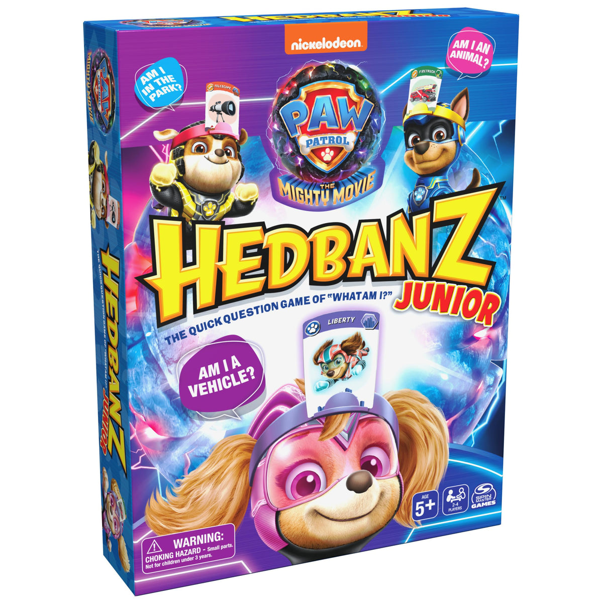 Spin Master Hedbanz Junior PAW Patrol headbands enable quick family guessing fun