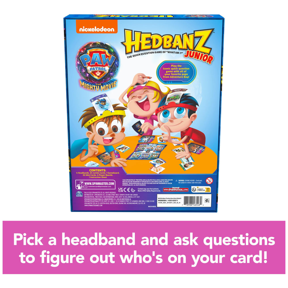 Spin Master Hedbanz Junior PAW Patrol mini cards diversify play