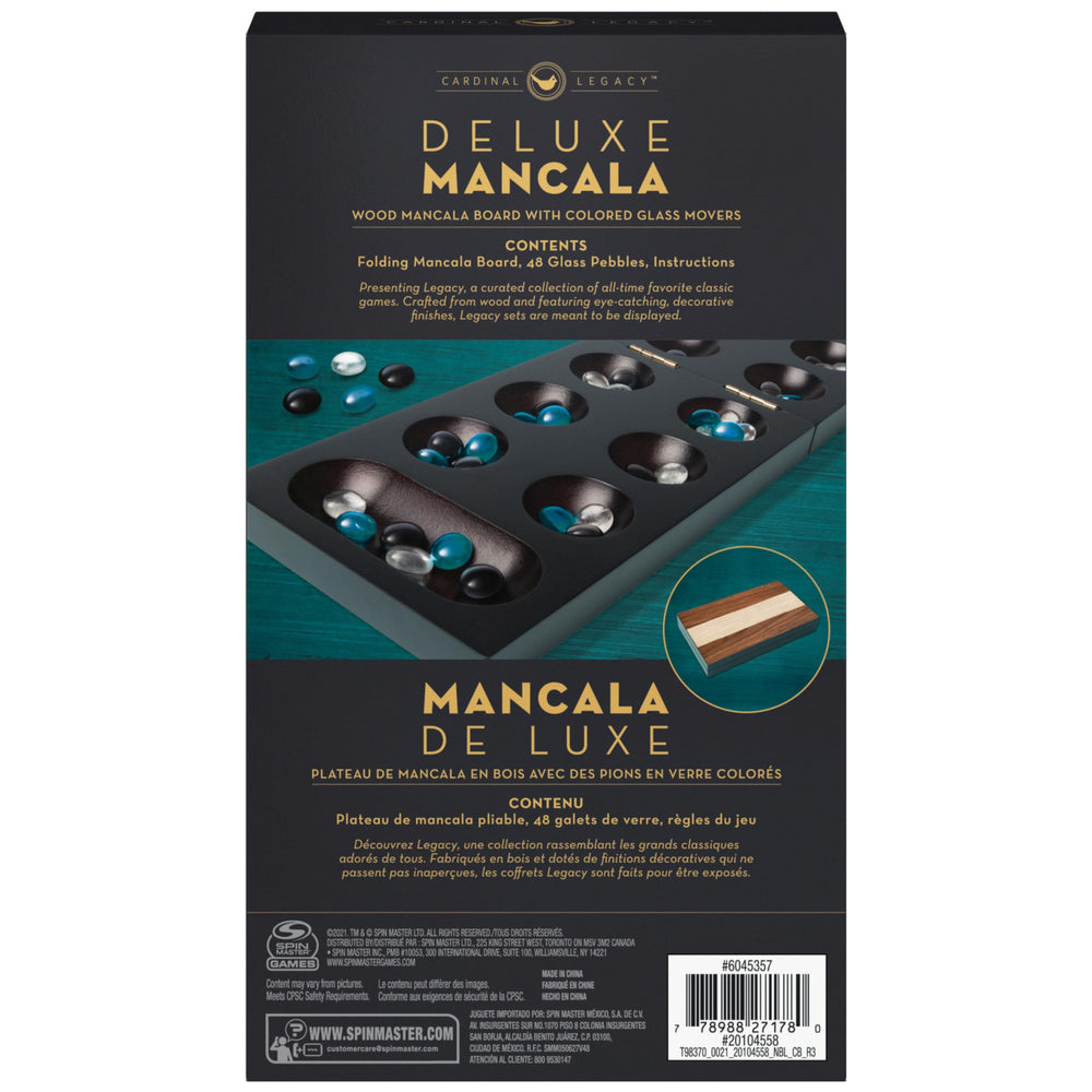 Spin Master Legacy Deluxe Mancala age-appropriate for ages 8 and up and easy to learn