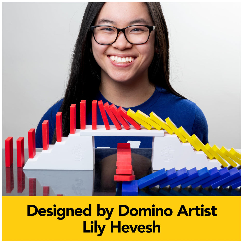 Lily Hevesh H5 Domino Creations includes 2 half-bridges and 3 fieldstarters.