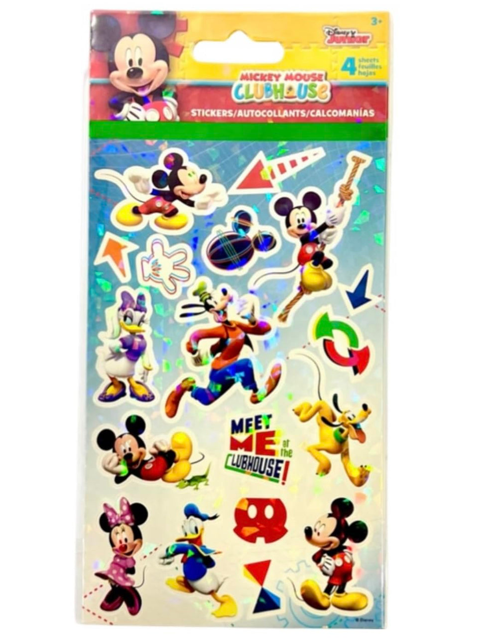 Spin Master Mickey Mouse stickers sheets promoting creative decorating fun.