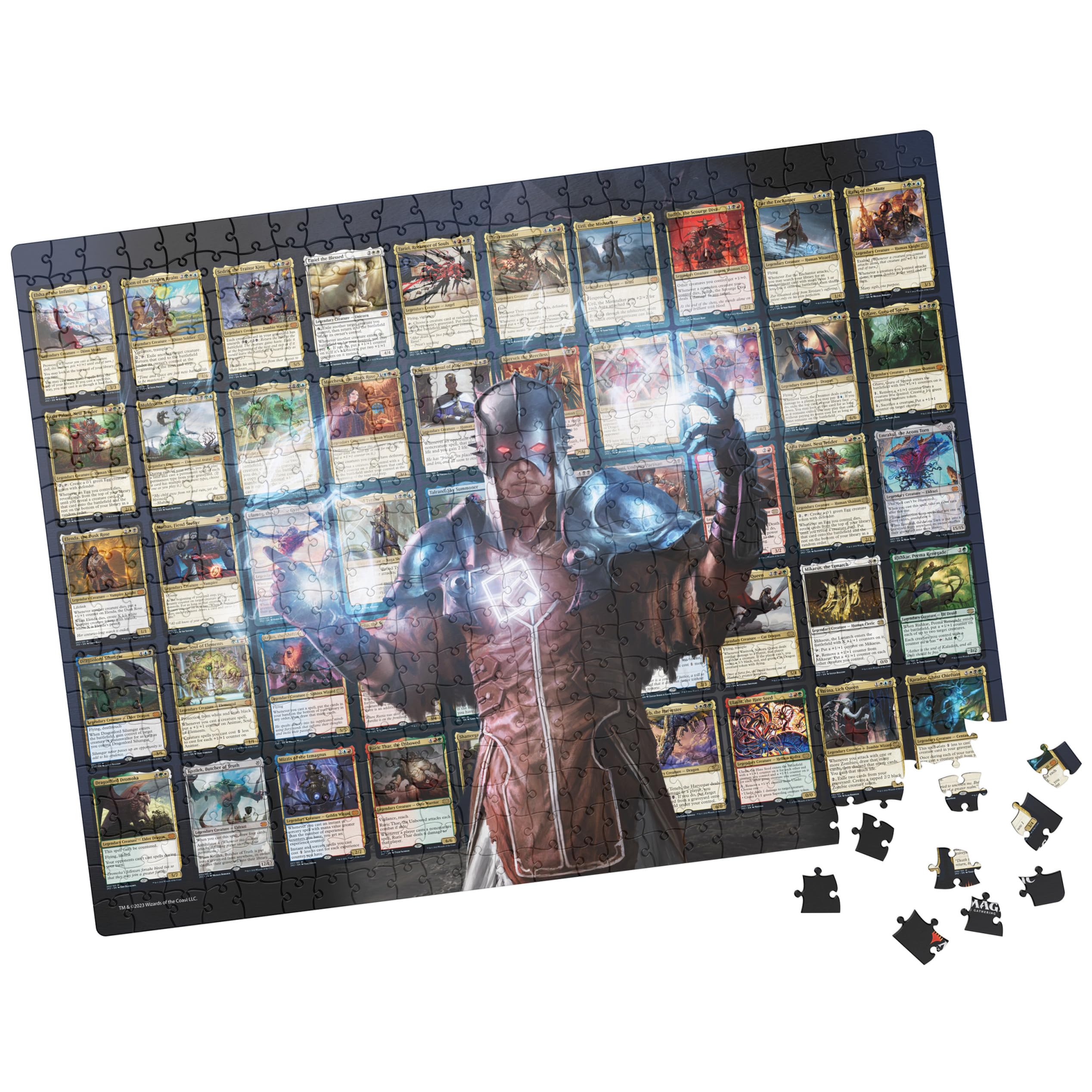 Spin Master MTG Legendary Creatures puzzle-card-collection, vivid detail for immersive quiet-time play.