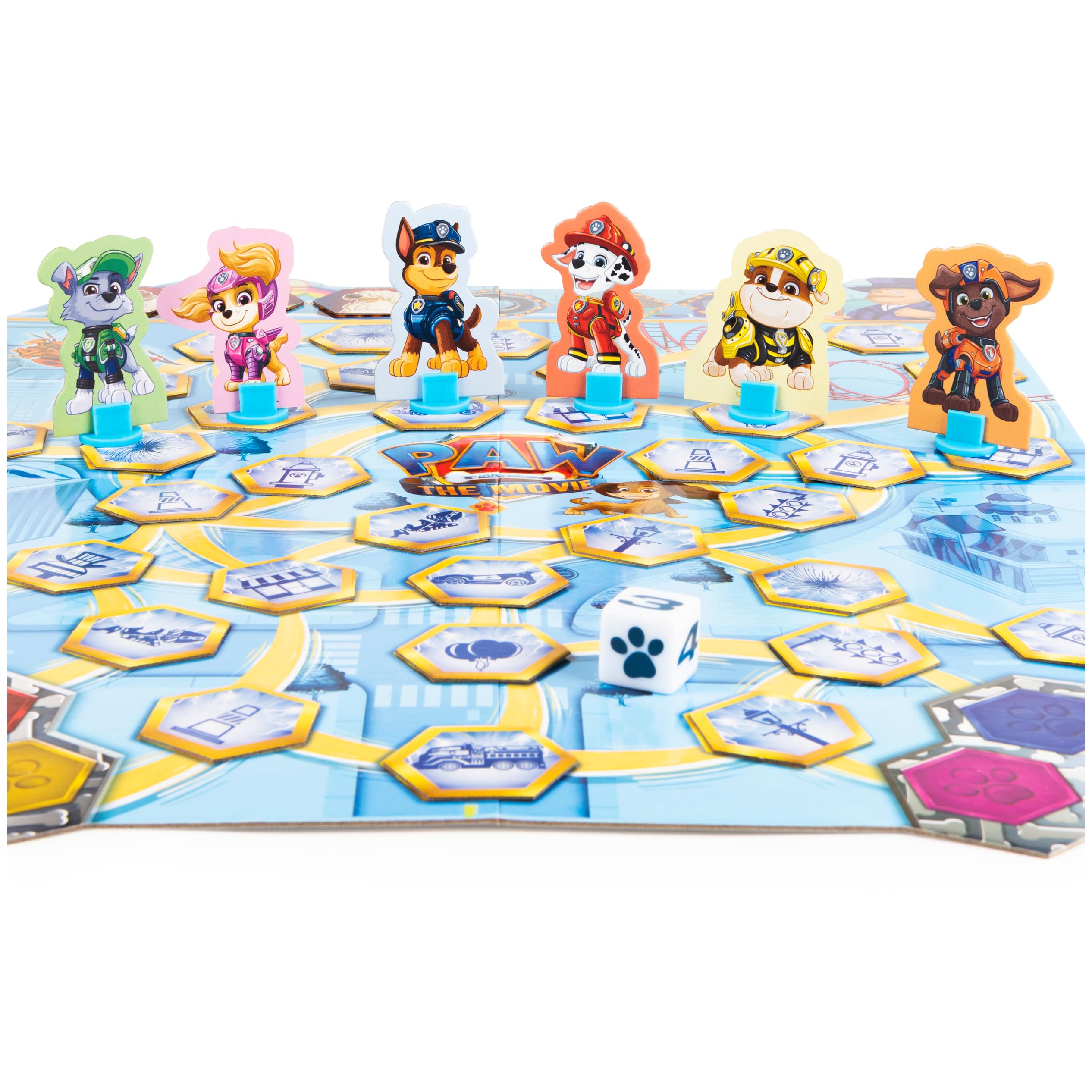 Box front PAW Patrol adventure-ready design on packaging