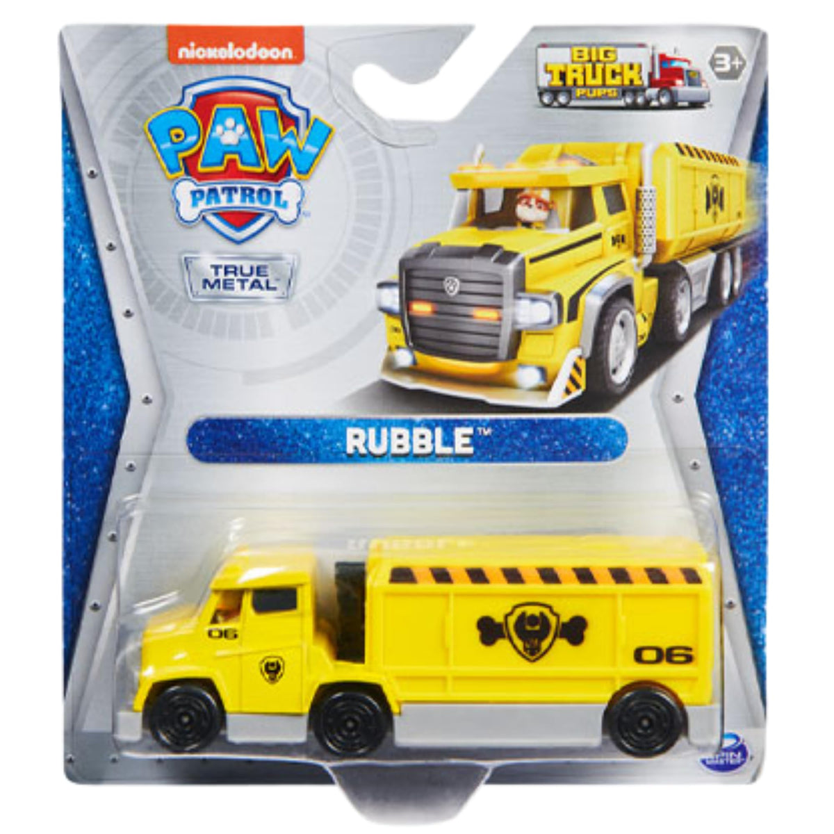 Spin Master Paw Patrol Rubble big truck pups die-cast toy fuels imaginative play.