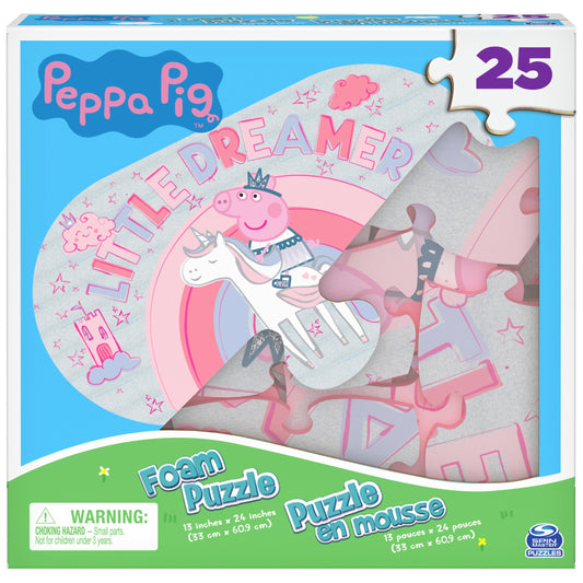 Spin Master Peppa Pig foam puzzle with 25 pieces for ages 4+ and durable pieces