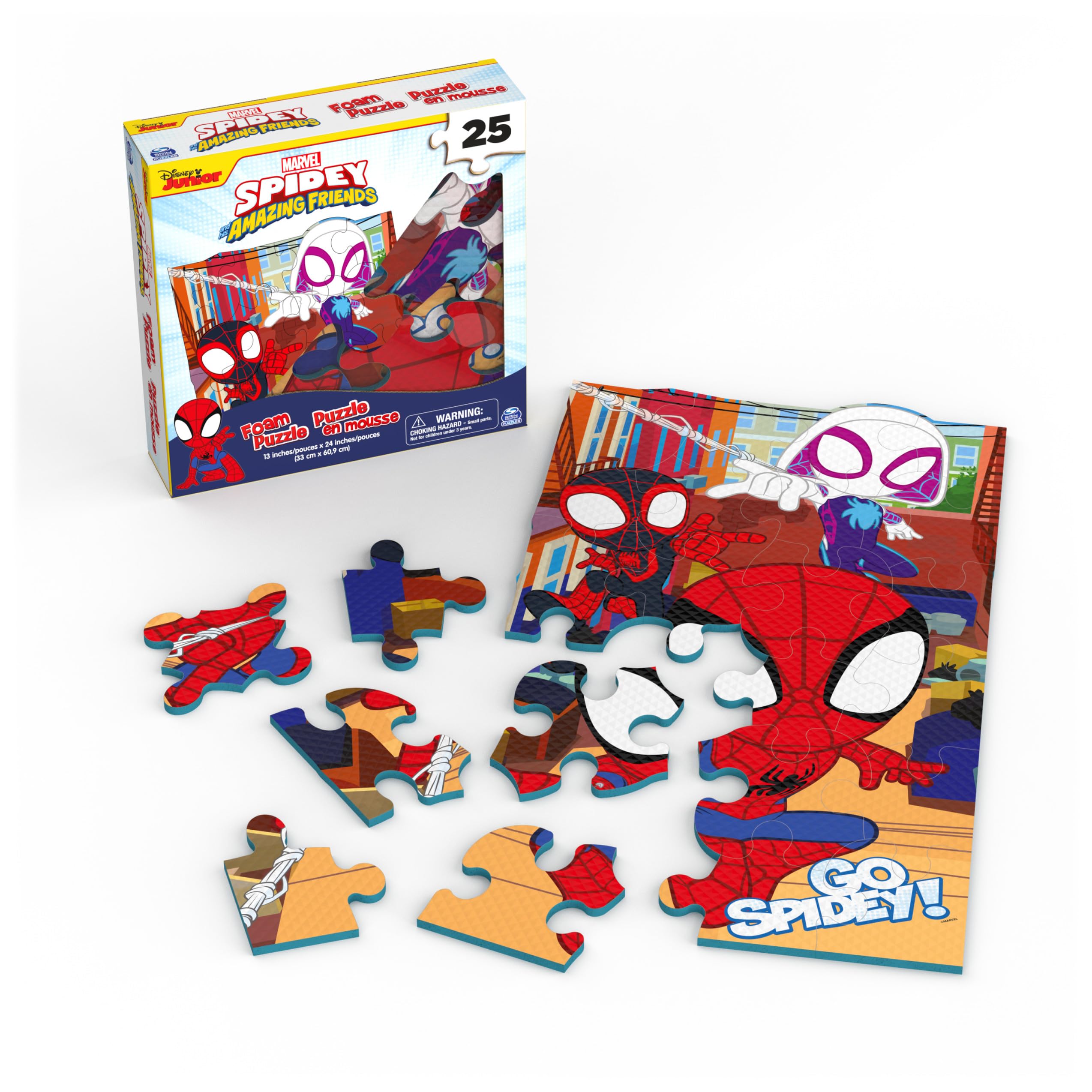 Spin Master foam puzzle designed for easy floor building and play.