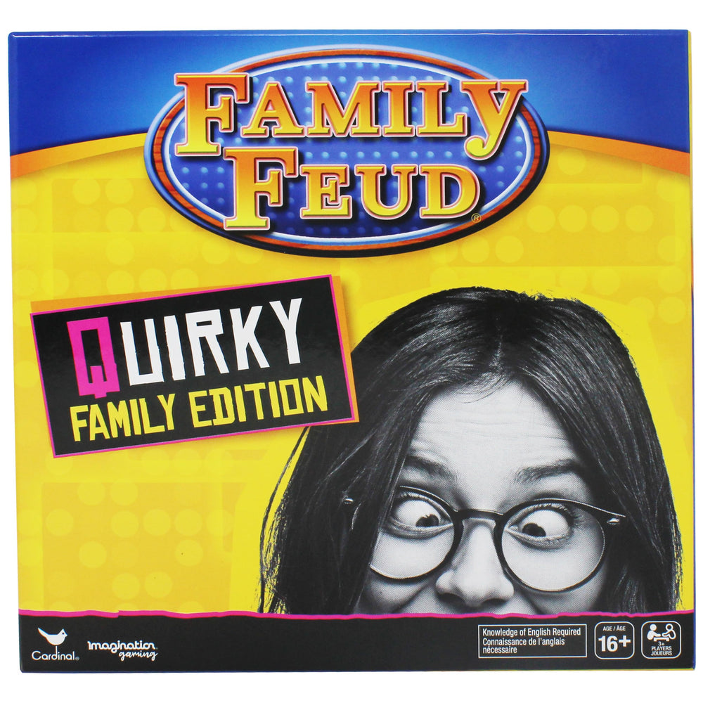 Spin Master Quirky Family Feud box front, ideal for family game night