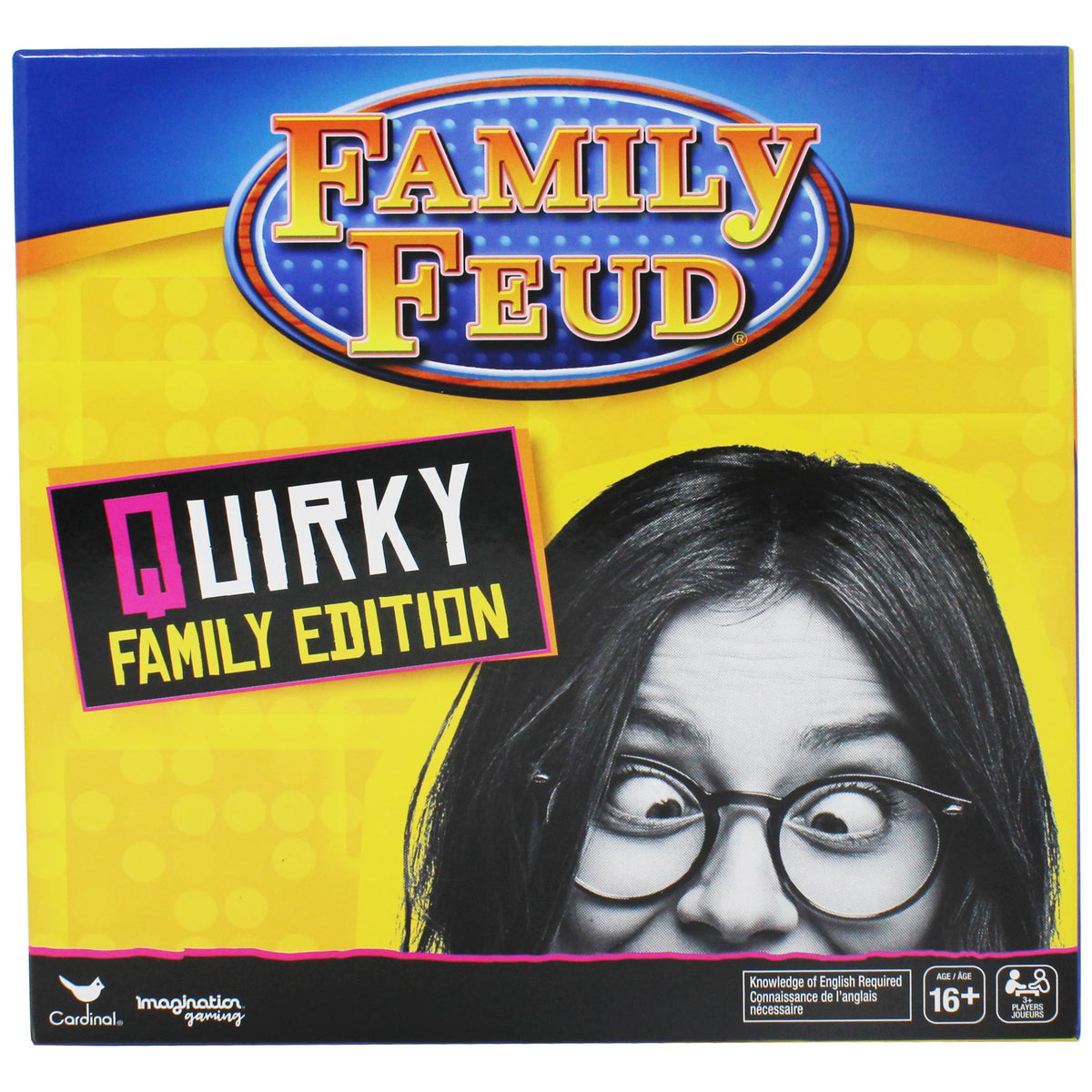 Spin Master Quirky Family Feud box front, ideal for family game night