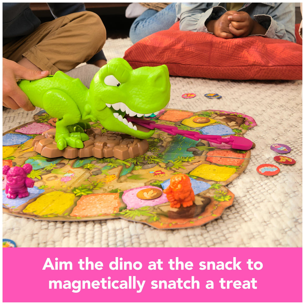 Snack-O-Saurus Rex dino feet on a sturdy base for active play