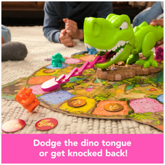 Snack-O-Saurus Rex gameboard and base connector shown for easy setup