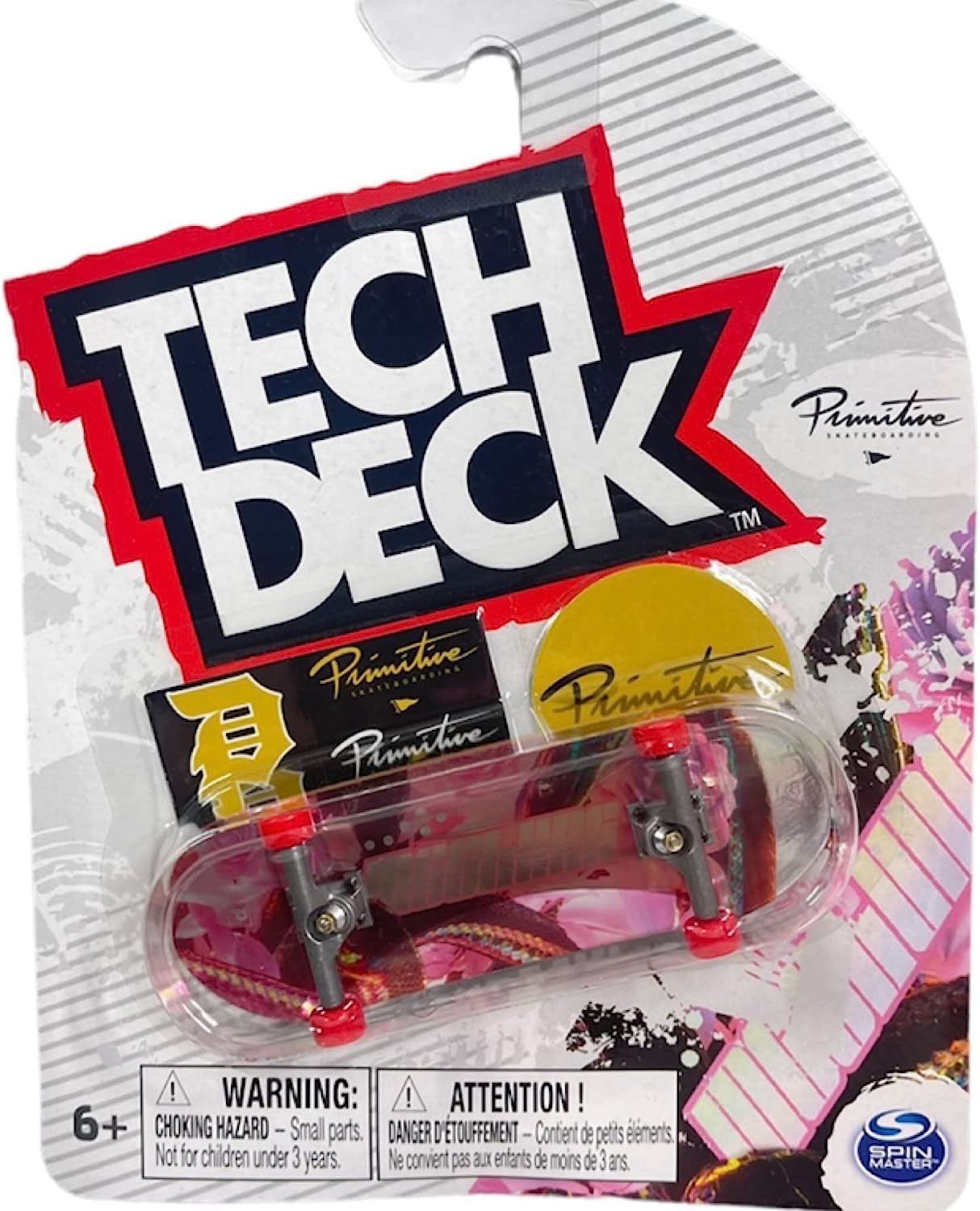 Spin Master Tech Deck 96mm board assembled with authentic graphics for mini skate practice