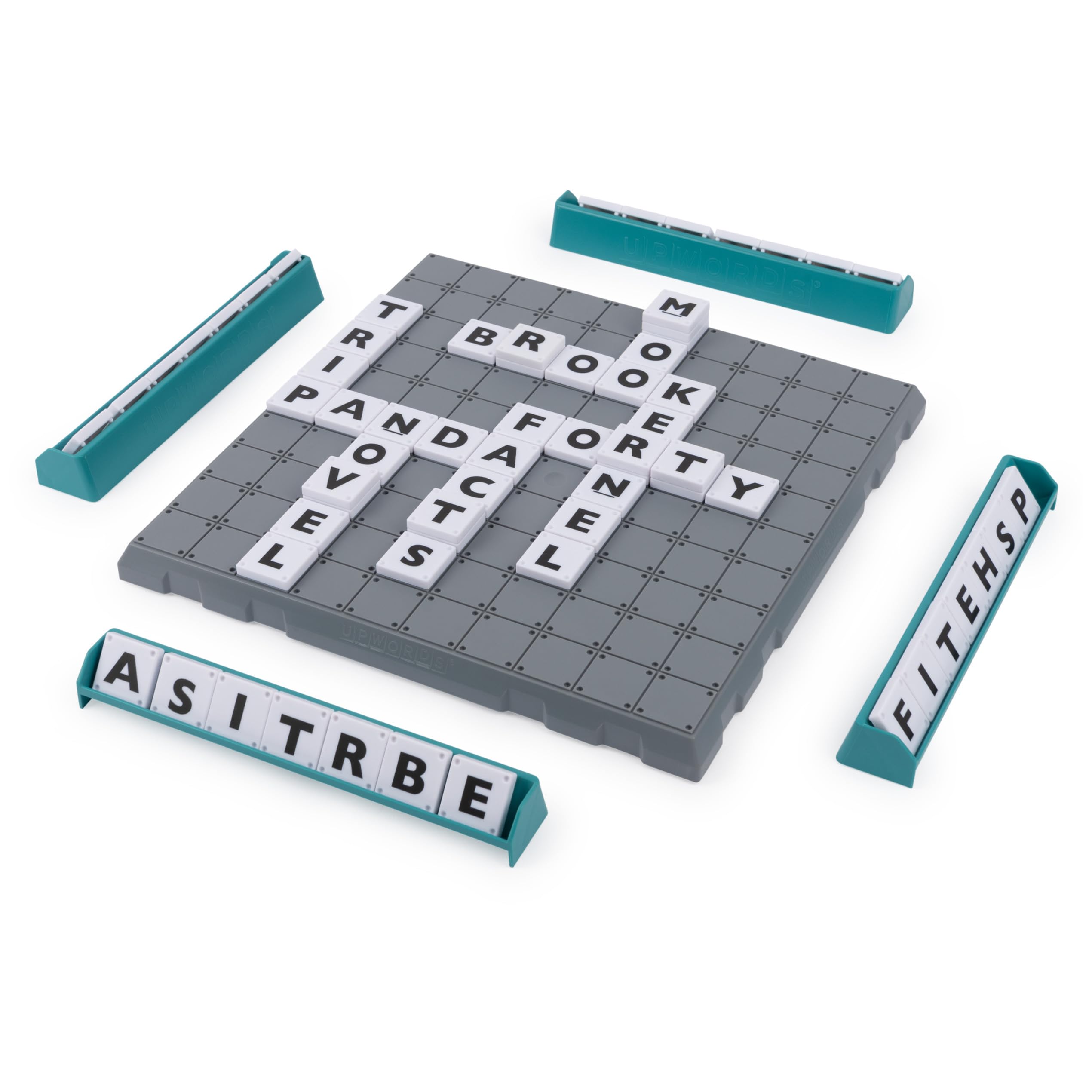 Two words formed at once on Upwords demonstrate multi-word scoring