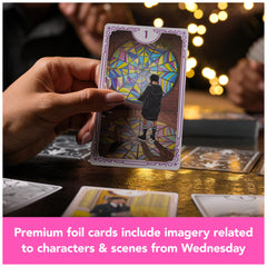 Spin Master Wednesday nightmare card illustration adds dramatic twists to play.