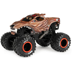 Spin Master Wolf's Head Monster Truck side view showing dynamic graphics for imaginative play.
