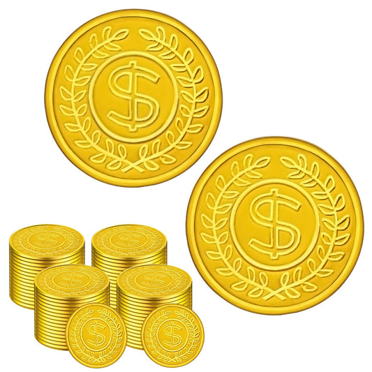 SpinLaLa pirate gold coins pack on a festive table, ideal party favors.