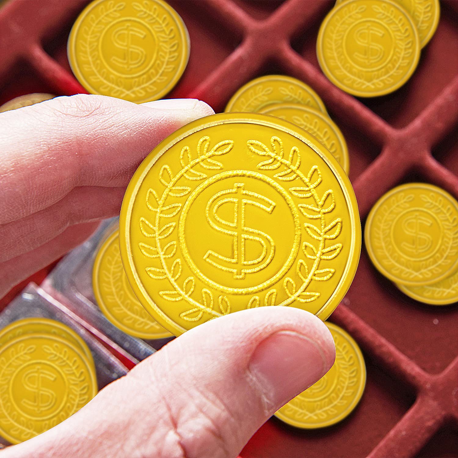 SpinLaLa plastic coins in goody bags add fun and interactive elements.
