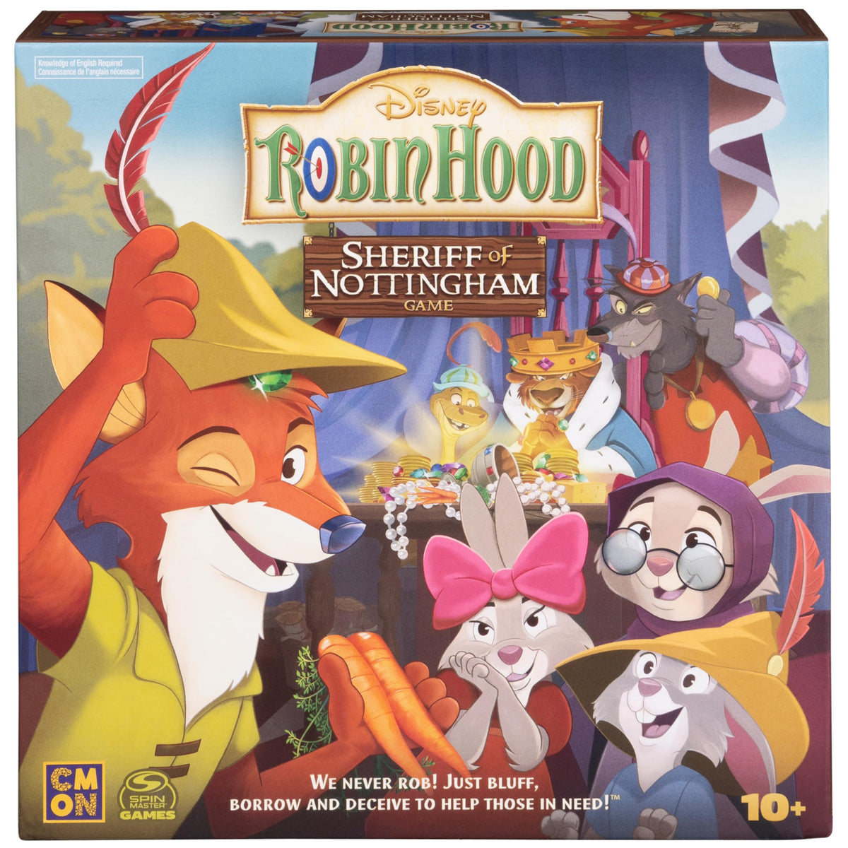 Spin Master Disney Robin Hood Sheriff standee enhances bluffing moments for tense gameplay