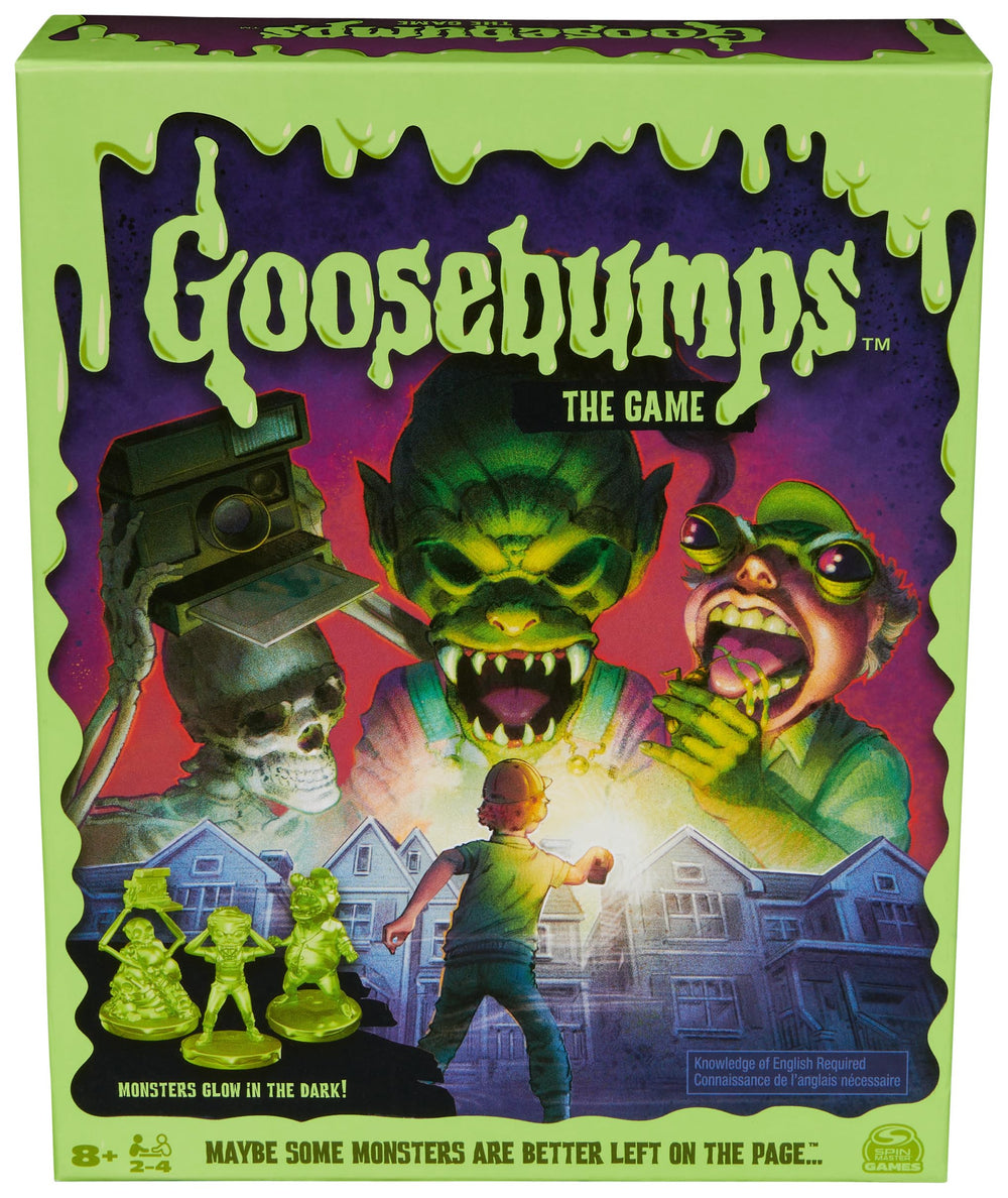 Spin Master Goosebumps Game board setup with the neighborhood map for family game night fun