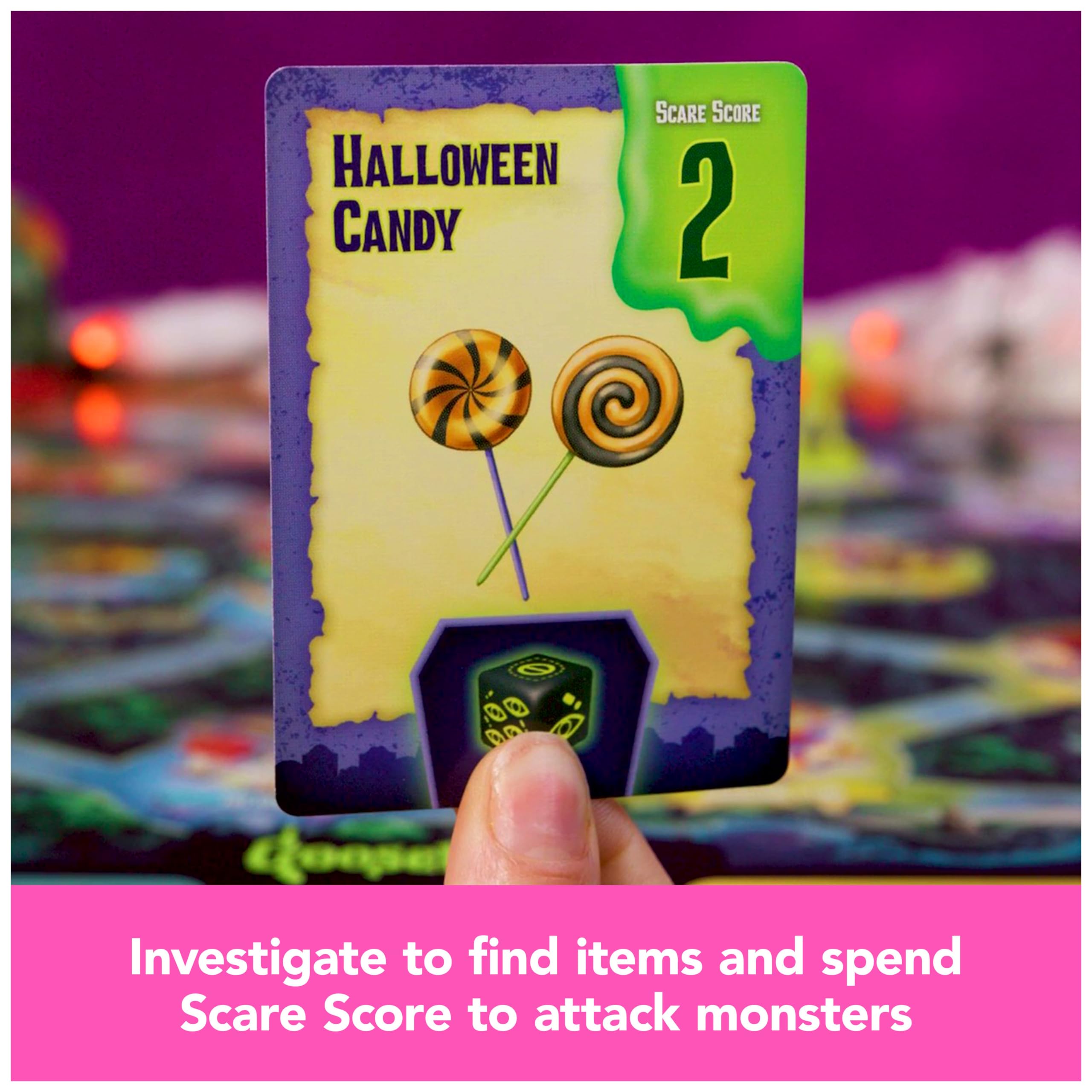 Spin Master Goosebumps Scare Score Tokens used to attack monsters with strategic decisions
