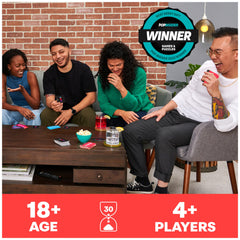 Spin Master Tell Me Without Telling Me players laughing, perfect for party vibe at gatherings