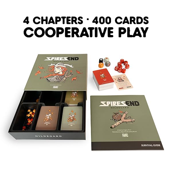 Spire's End Hildegard cooperative-play Hallveig image invites shared strategy.