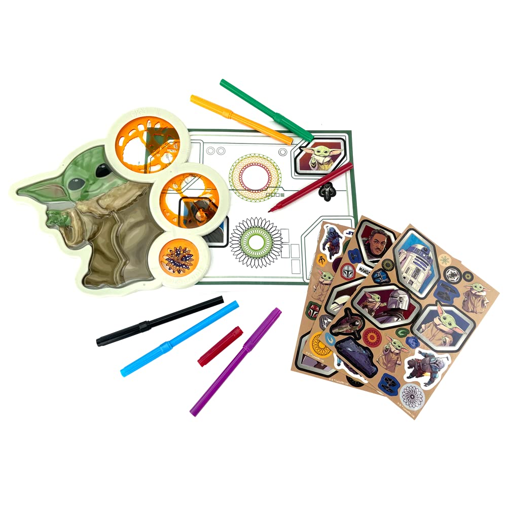 Spirograph Cyclex compatible markers offer vibrant Grogu art options