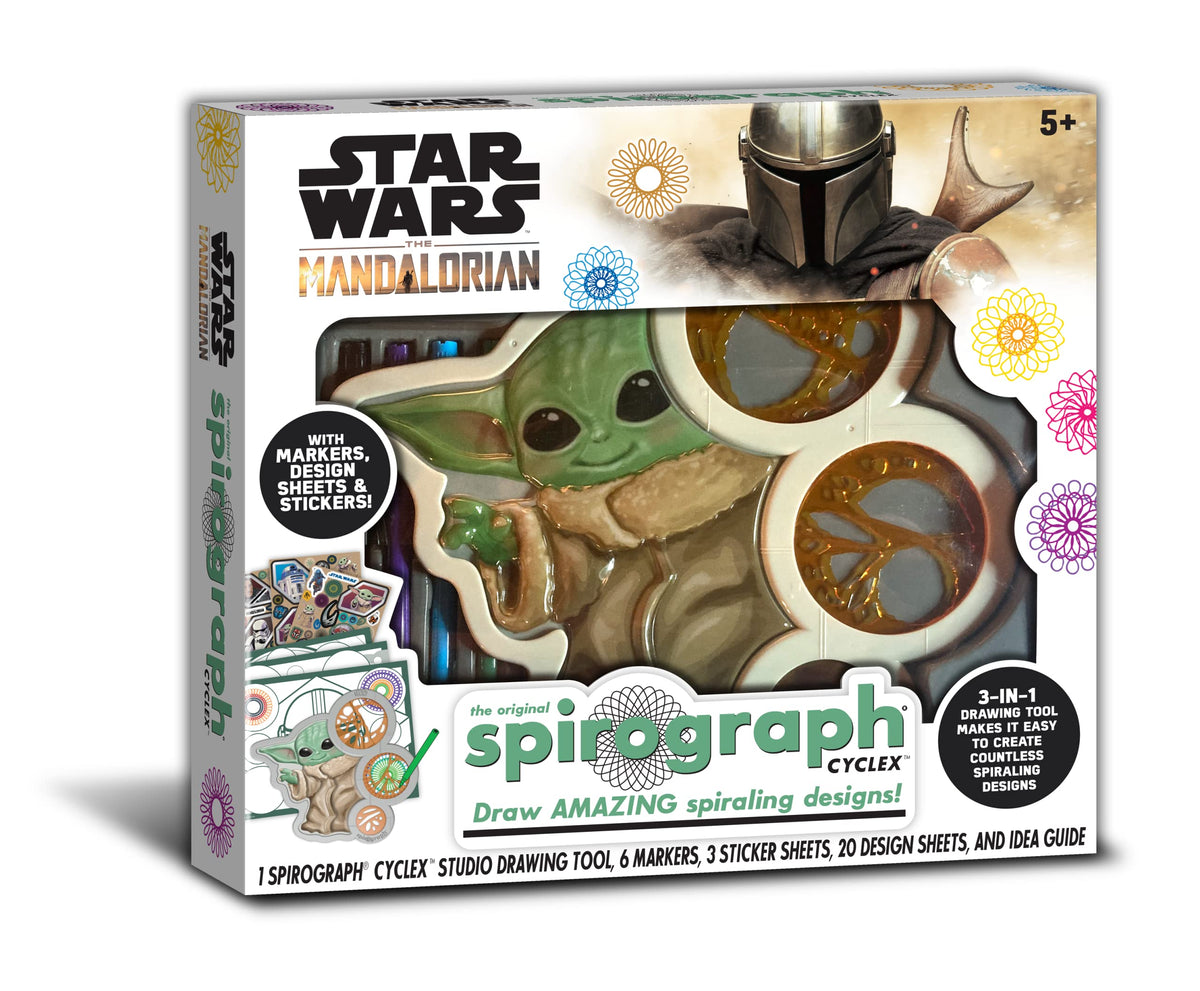 Spirograph Cyclex Studio Grogu rotating wheels deliver seamless spiral designs