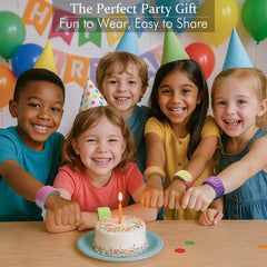 Spkwis Sensory Slap Bracelets used by kids to channel focus while using devices.